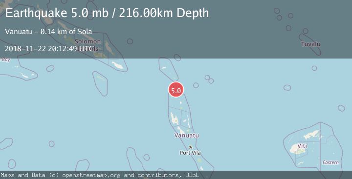 Map of SANTA CRUZ ISLANDS