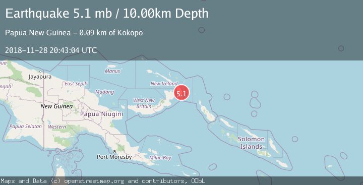 Map of NEW IRELAND REGION, P.N.G.