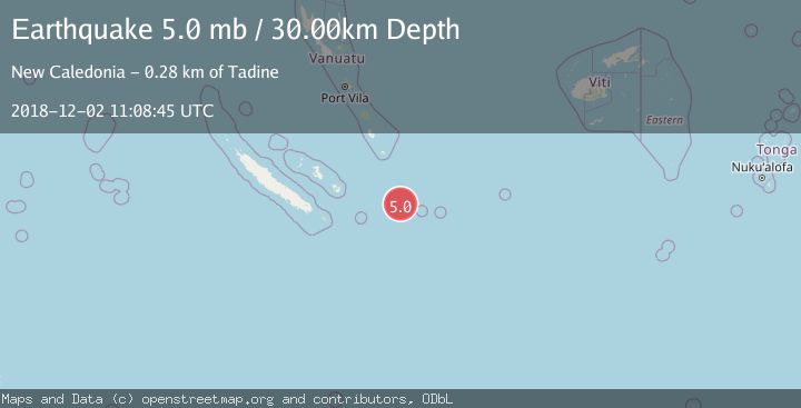 Map of SOUTHEAST OF LOYALTY ISLANDS