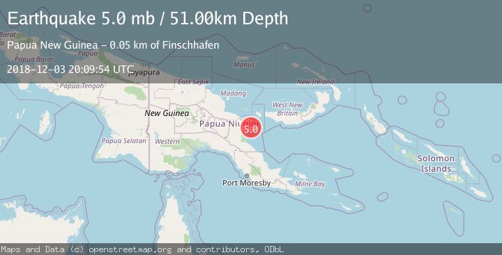 Map of EASTERN NEW GUINEA REG., P.N.G.