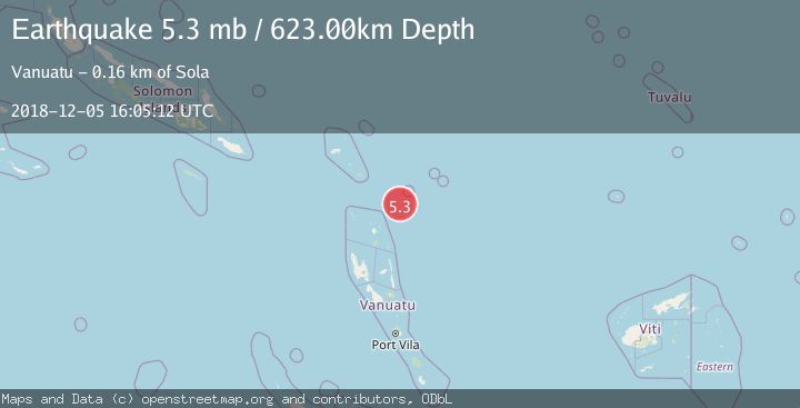 Map of SANTA CRUZ ISLANDS REGION