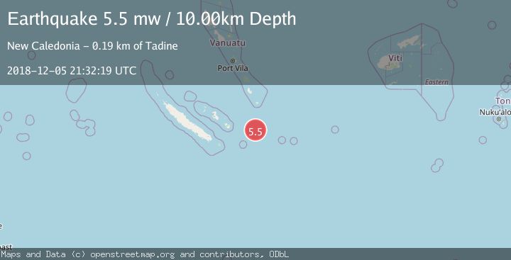 Map of SOUTHEAST OF LOYALTY ISLANDS