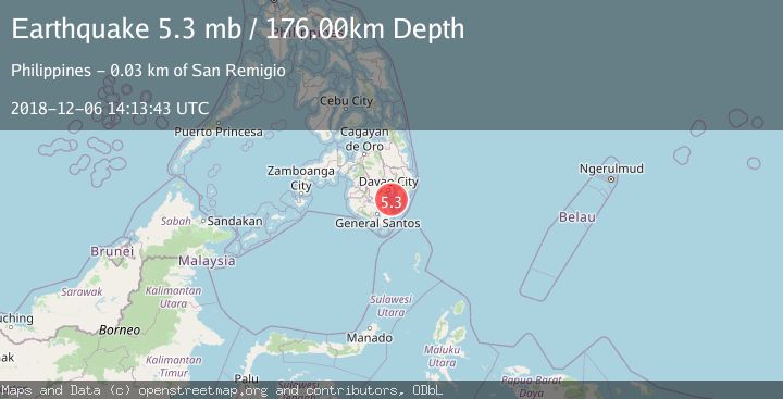 Map of MINDANAO, PHILIPPINES