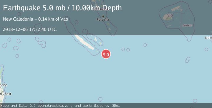 Map of NEW CALEDONIA