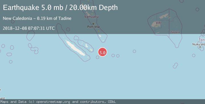 Map of SOUTHEAST OF LOYALTY ISLANDS