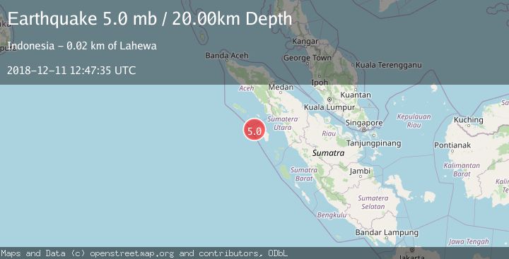Map of NIAS REGION, INDONESIA