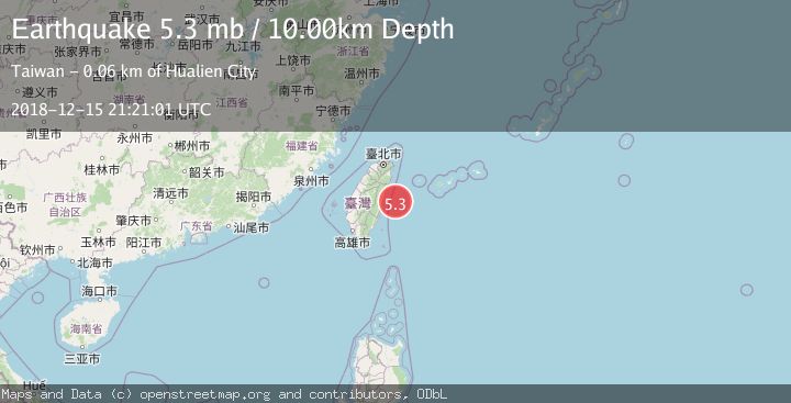 Map of TAIWAN REGION