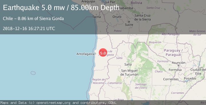 Map of ANTOFAGASTA, CHILE