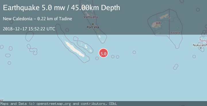 Map of SOUTHEAST OF LOYALTY ISLANDS