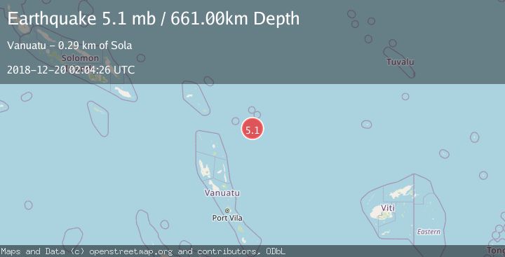 Map of SANTA CRUZ ISLANDS REGION