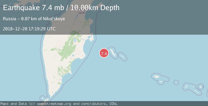 Map of KOMANDORSKIYE OSTROVA REGION