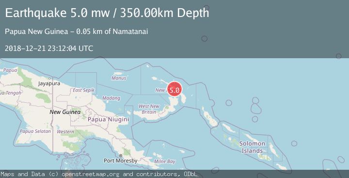 Map of NEW IRELAND REGION, P.N.G.