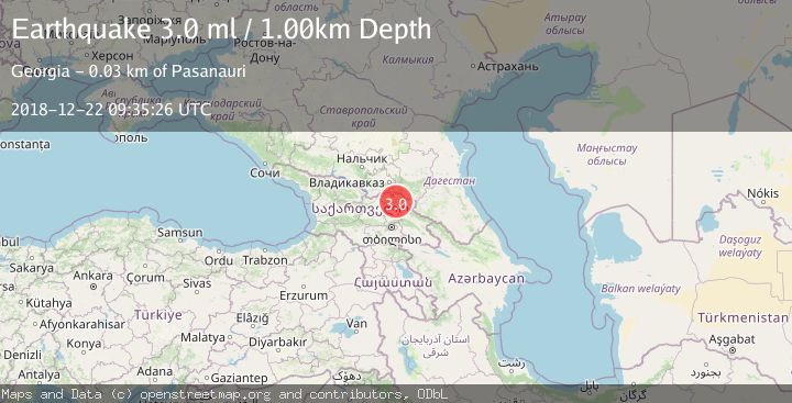 Map of GEORGIA (SAK'ART'VELO)
