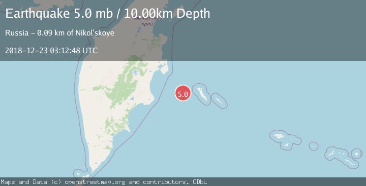 Map of KOMANDORSKIYE OSTROVA REGION