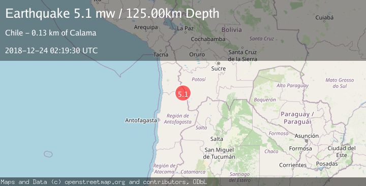 Map of ANTOFAGASTA, CHILE