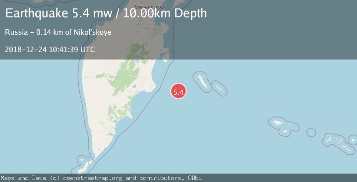 Map of KOMANDORSKIYE OSTROVA REGION