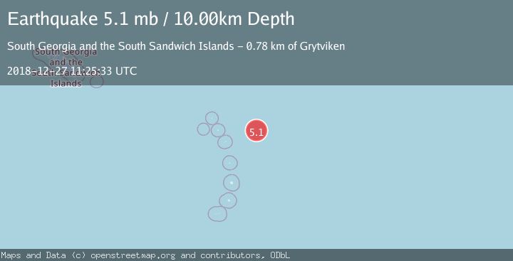 Map of SOUTH SANDWICH ISLANDS REGION