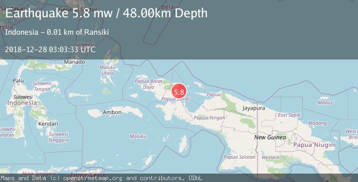 Map of NEAR N COAST OF PAPUA, INDONESIA