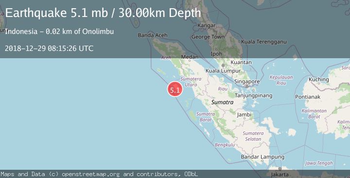 Map of NIAS REGION, INDONESIA