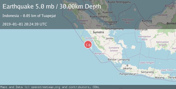 Map of KEP. MENTAWAI REGION, INDONESIA