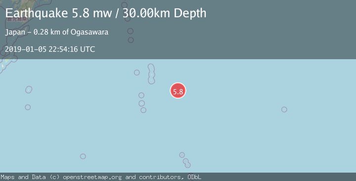 Map of VOLCANO ISLANDS, JAPAN REGION