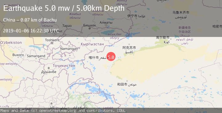 Map of SOUTHERN XINJIANG, CHINA