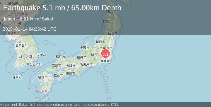 Map of EASTERN HONSHU, JAPAN