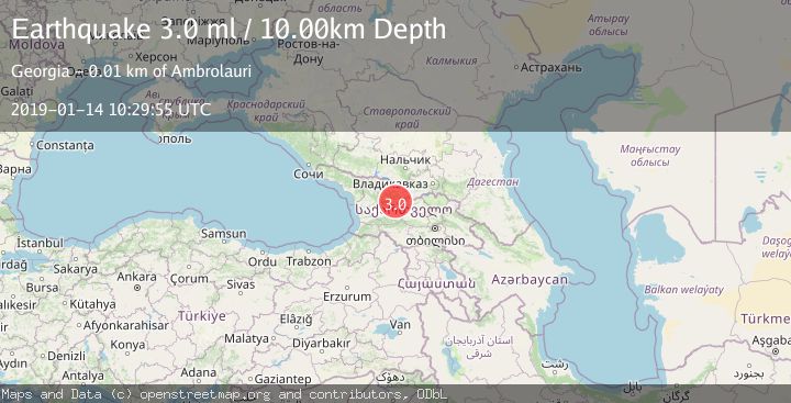 Map of GEORGIA (SAK'ART'VELO)