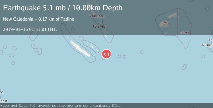 Map of SOUTHEAST OF LOYALTY ISLANDS