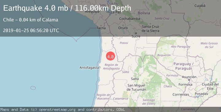 Map of ANTOFAGASTA, CHILE