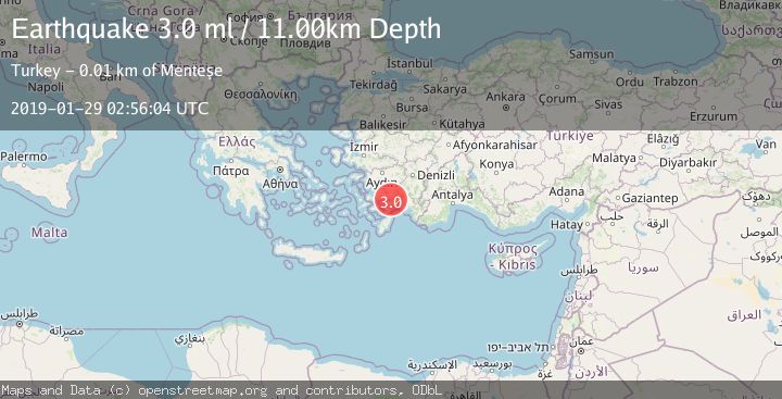 Map of DODECANESE IS.-TURKEY BORDER REG