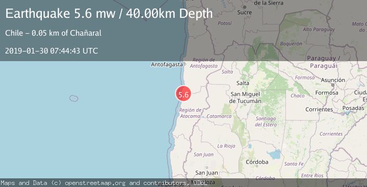 Map of ANTOFAGASTA, CHILE