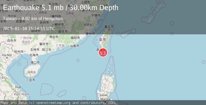 Map of TAIWAN REGION