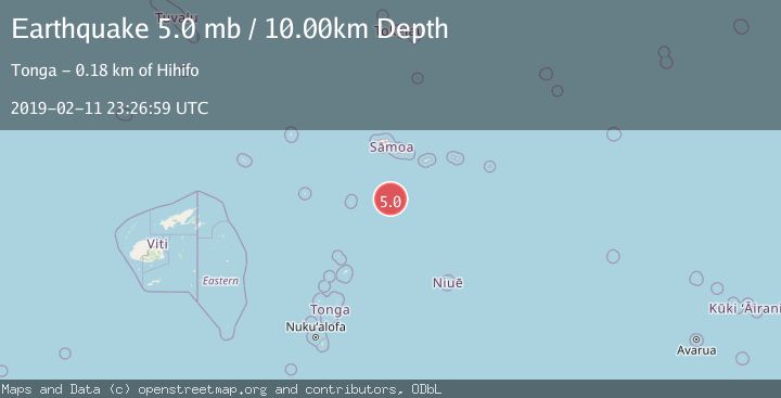 Map of SAMOA ISLANDS REGION
