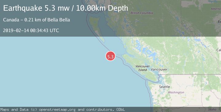 Map of VANCOUVER ISLAND, CANADA REGION