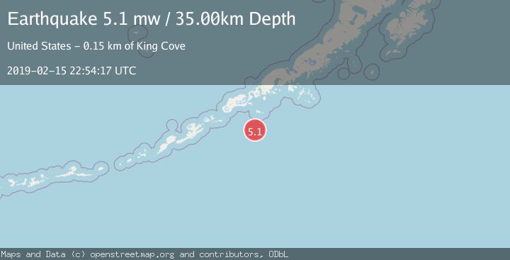 Map of SOUTH OF ALASKA