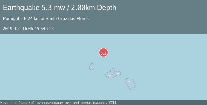 Map of AZORES ISLANDS REGION