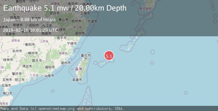 Map of NORTHEAST OF TAIWAN