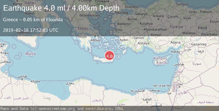 Map of CRETE, GREECE