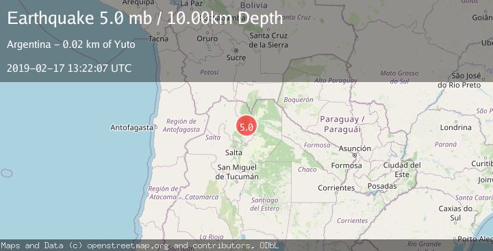 Map of JUJUY, ARGENTINA