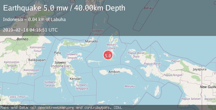 Map of HALMAHERA, INDONESIA