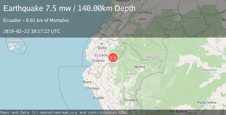 Map of PERU-ECUADOR BORDER REGION