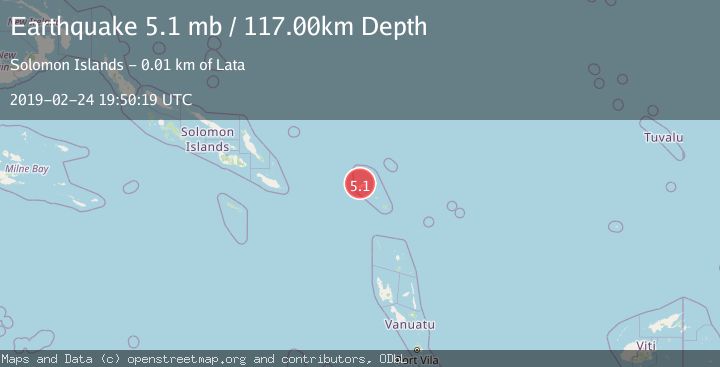 Map of SANTA CRUZ ISLANDS