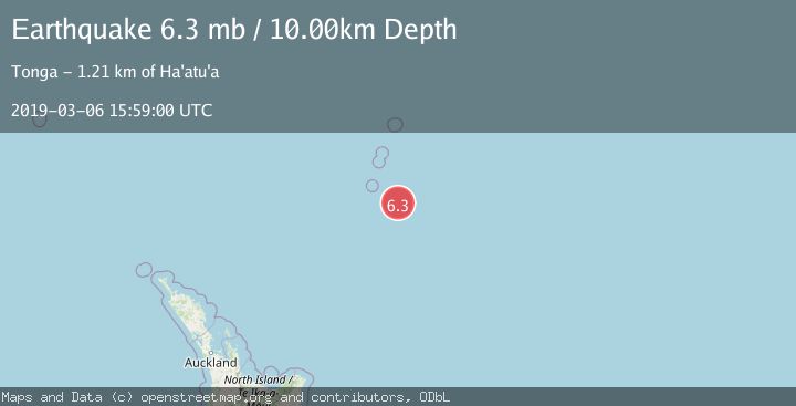 Map of KERMADEC ISLANDS REGION