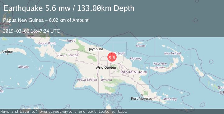 Map of NEW GUINEA, PAPUA NEW GUINEA
