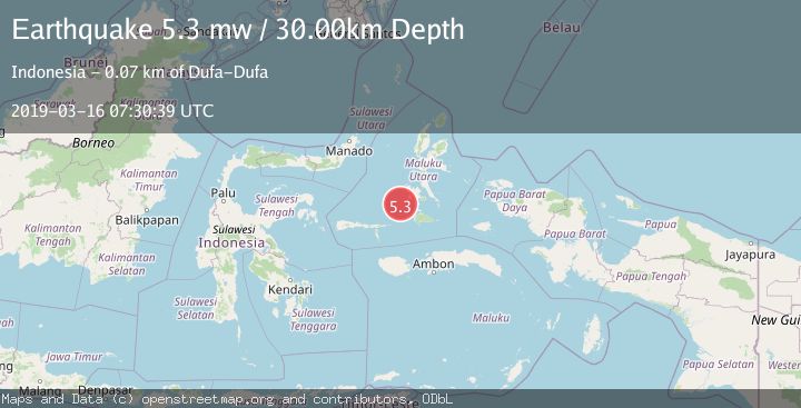 Map of KEPULAUAN SULA, INDONESIA