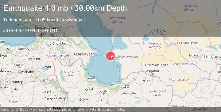 Map of CASPIAN SEA, OFFSHR TURKMENISTAN