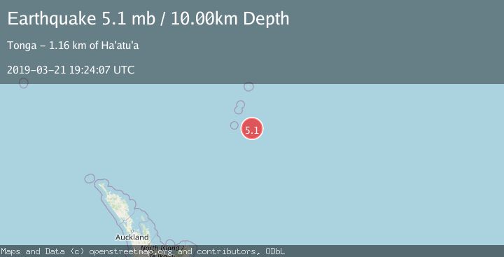Map of KERMADEC ISLANDS REGION