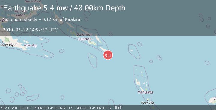 Map of SOLOMON ISLANDS