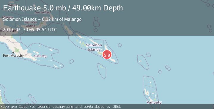 Map of SOLOMON ISLANDS
